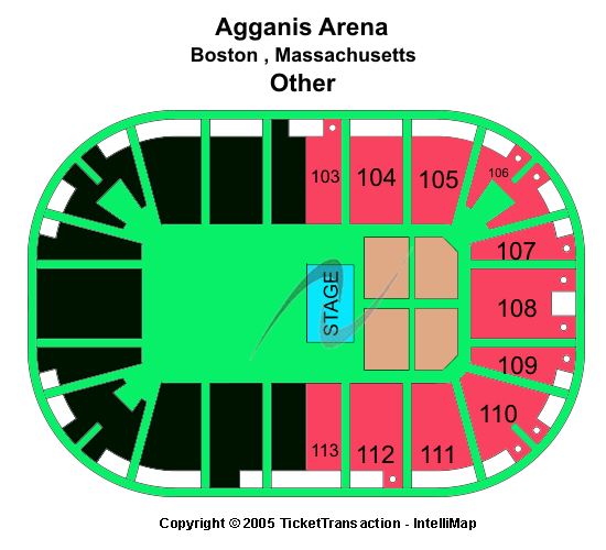 Agganis Arena Other Seating Chart