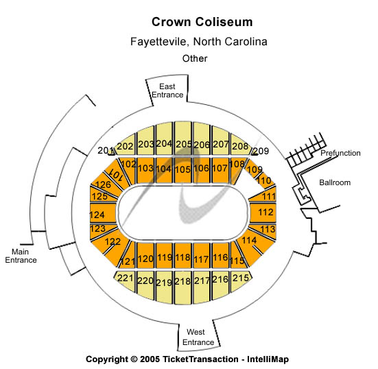 Crown Coliseum - The Crown Center Other Seating Chart