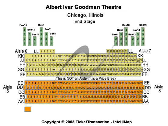 Albert Ivar Goodman Theatre Other Seating Chart