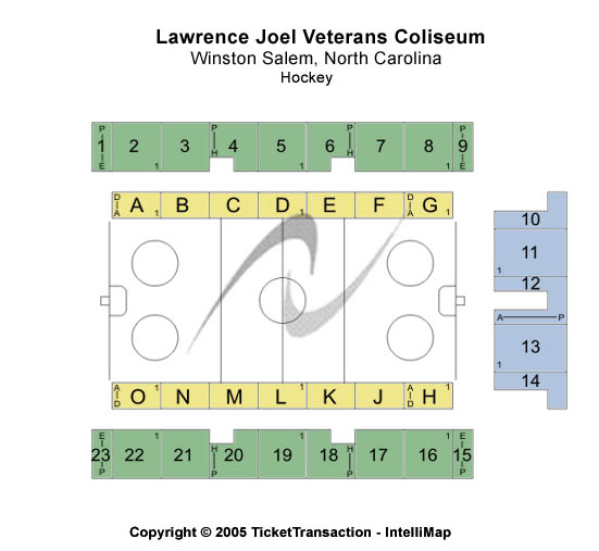 Lawrence Joel Veterans Memorial Coliseum Hockey Seating Chart