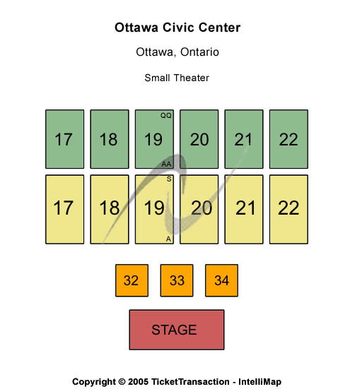 TD Place Arena Small Theatre Seating Chart