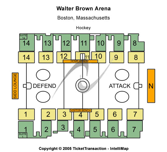 Walter Brown Arena Hockey Seating Chart