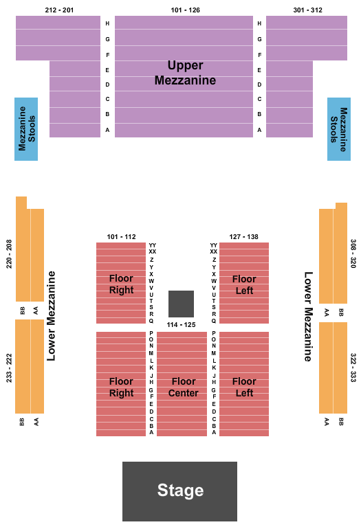 seating chart for GLC Live at 20 Monroe - Howard Jones - eventticketscenter.com