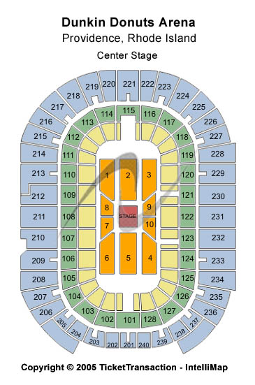 Amica Mutual Pavilion Center Stage Seating Chart