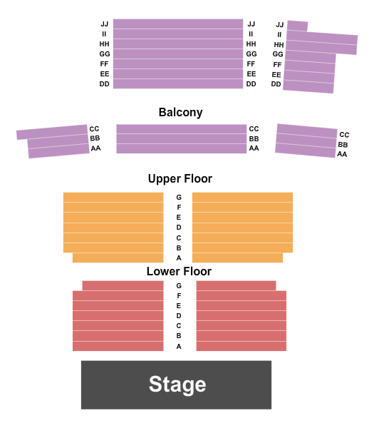 20th Century Theatre Seating Chart