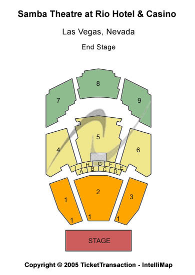 Penn & Teller Theater at Rio Las Vegas Other Seating Chart