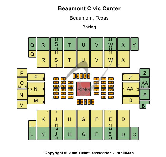 Beaumont Civic Center Other Seating Chart