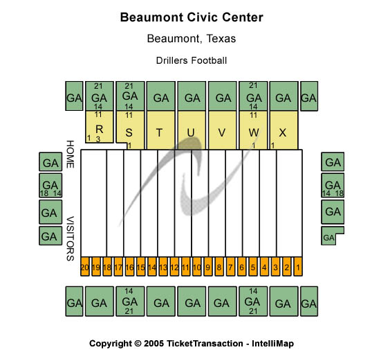 Beaumont Civic Center Hockey Seating Chart
