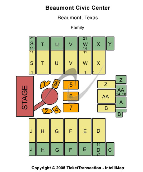 Beaumont Civic Center Family Seating Chart