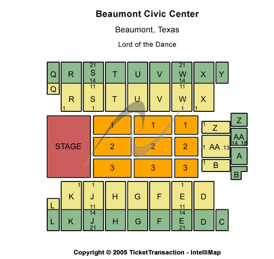 Beaumont Civic Center Lord Of The Dance Seating Chart