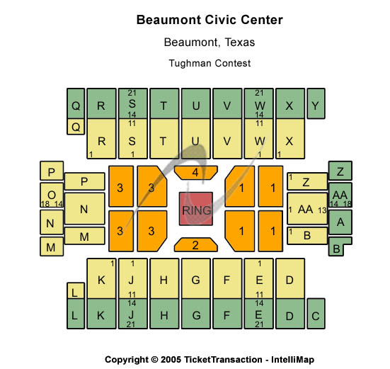 Beaumont Civic Center Tughman Contest Seating Chart