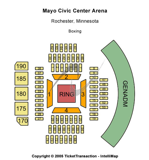 Mayo Civic Center Arena Boxing Seating Chart