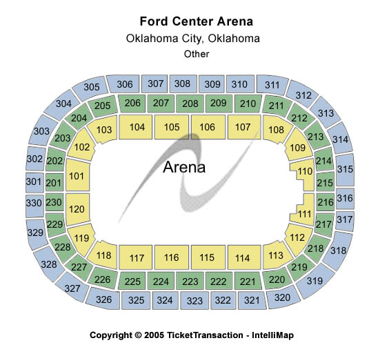 Ford center in oklahoma city schedule