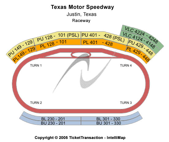 Texas Motor Speedway Other Seating Chart