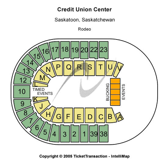 SaskTel Centre Rodeo Seating Chart