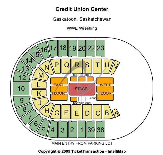 SaskTel Centre Other Seating Chart
