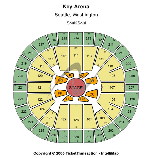 Climate Pledge Arena Soul2Soul Seating Chart