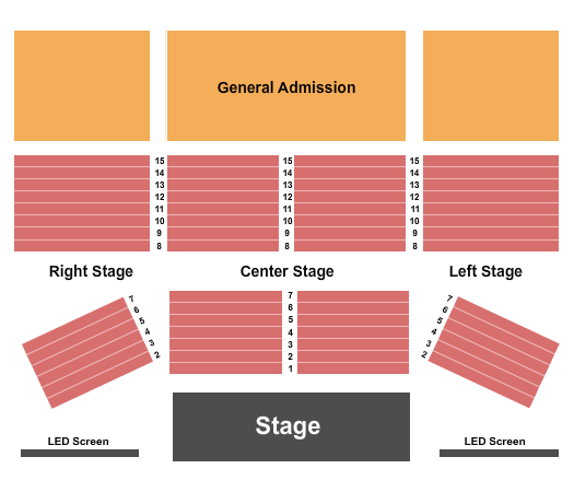 2300 Arena End Stage Seating Chart