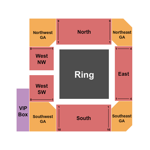 2300 Arena Wrestling 2 Seating Chart