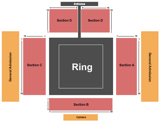2300 Arena Wrestling Seating Chart