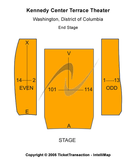Kennedy Center Terrace Theater End Stage Seating Chart