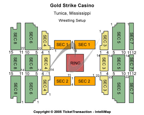 Gold Strike Casino Resort Other Seating Chart