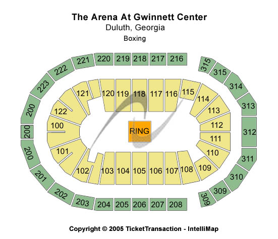 Gas South Arena Boxing Seating Chart