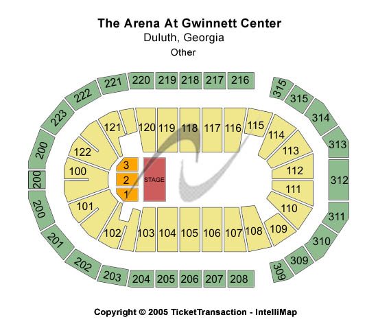 Gas South Arena Other Seating Chart