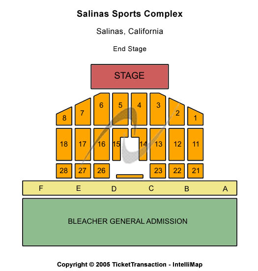 Salinas Sports Complex End Stage Seating Chart