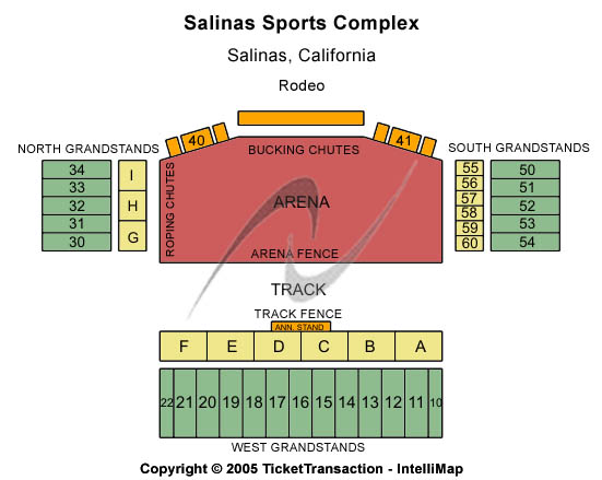 Salinas Sports Complex Rodeo Seating Chart