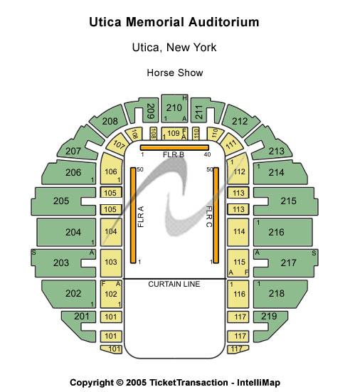 Adirondack Bank Center at Utica Memorial Auditorium Horse Show Seating Chart