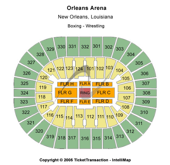 Smoothie King Center Other Seating Chart