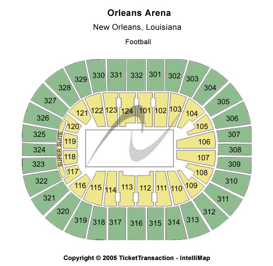 Smoothie King Center Football Seating Chart