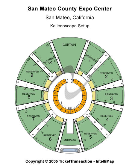 San Mateo County Fair Kaliedoscape Setup Seating Chart