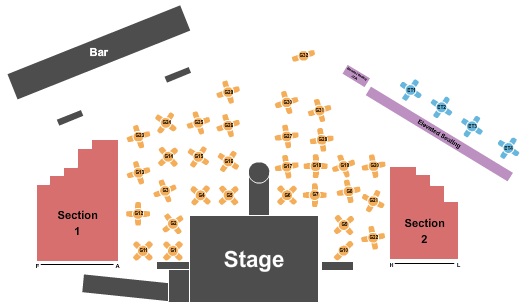 24 Oxford Cabaret at Virgin Hotels - Las Vegas Cabaret Seating Chart