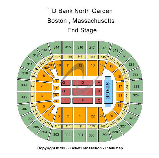 TD Garden Mariah Carey Seating Chart