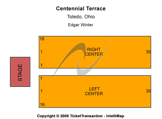 Centennial Terrace Edgar Winter Seating Chart