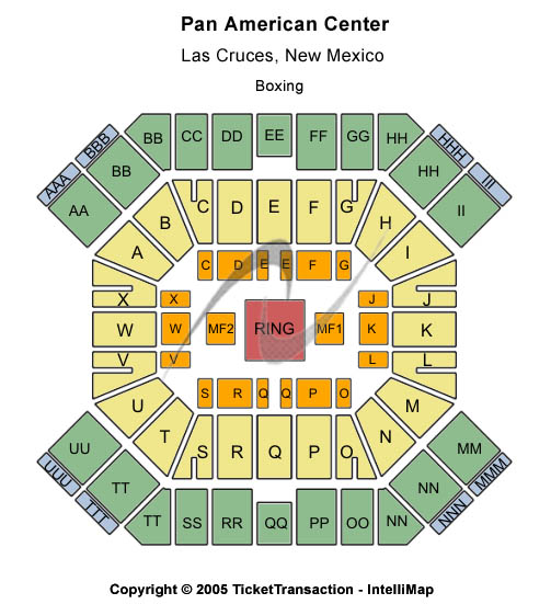 Pan American Center Other Seating Chart