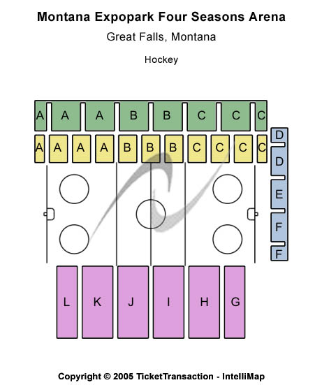 Pacific Steel & Recycling Four Seasons Arena Hockey Seating Chart