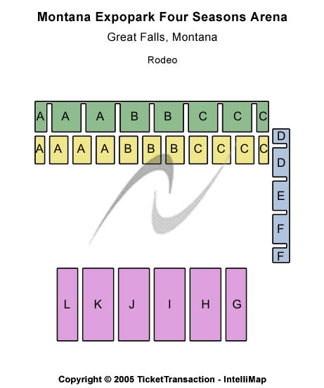 Pacific Steel & Recycling Four Seasons Arena Rodeo Seating Chart
