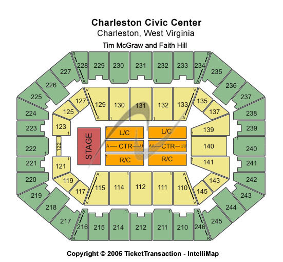 Charleston Coliseum & Convention Center - Charleston Soul2Soul Seating Chart