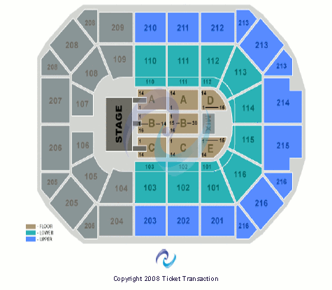 Allstate Arena 3/4 house Seating Chart