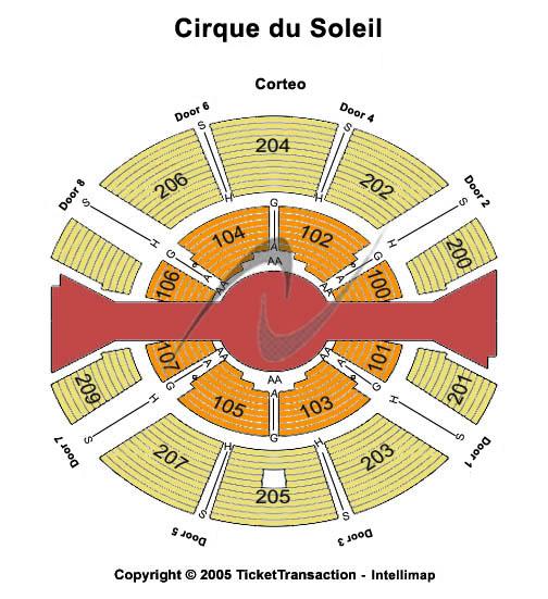 Randalls Island Cirque du Soleil - Corteo Seating Chart