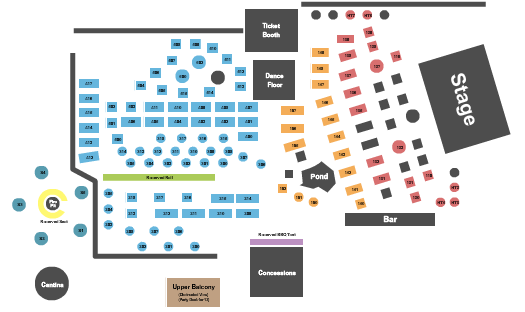 2920 Roadhouse Restaurant Endstage Seating Chart