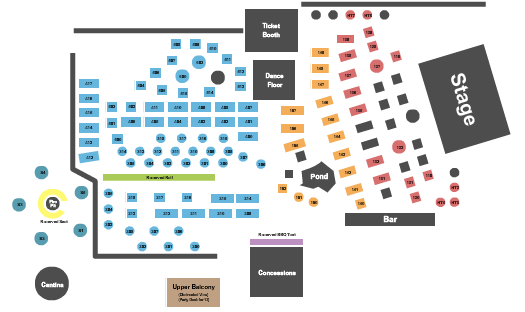 2920 Roadhouse Restaurant Seating Chart