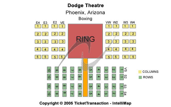 Arizona Financial Theatre Boxing-3 Seating Chart