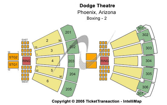 Arizona Financial Theatre Boxing-2 Seating Chart