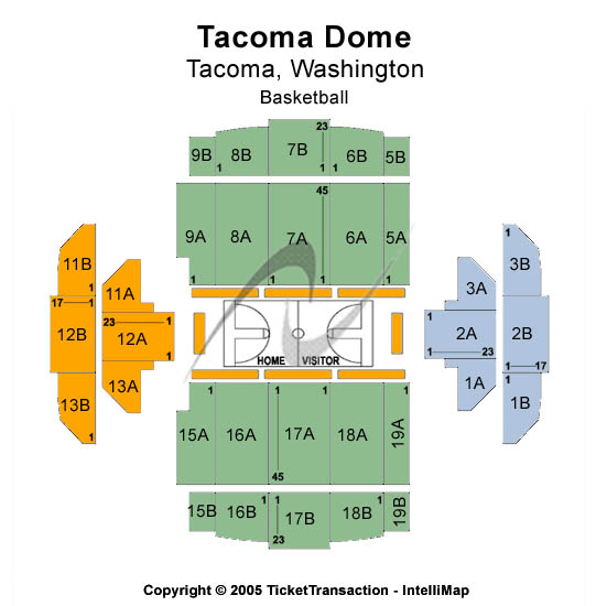 Tacoma Dome Basketball Seating Chart
