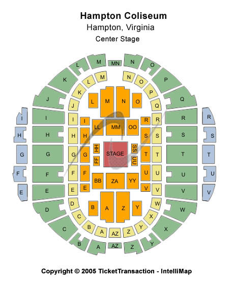 Hampton Coliseum Center Stage Seating Chart