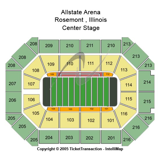 Allstate Arena Football Seating Chart